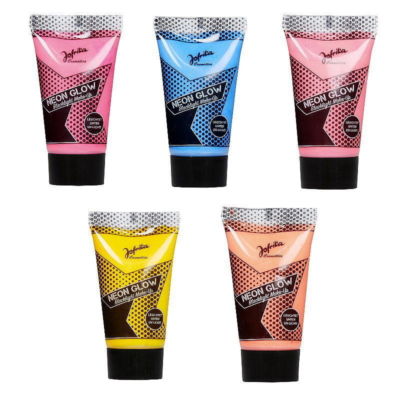 Neon Glow Blacklight Make up von Jofrika Schminke Aqua  5 er Set     