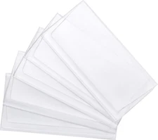 Set of 5 Heavy Duty Vinyl Checkbook Protector/Divider Trifold Wallet Inserts Mad