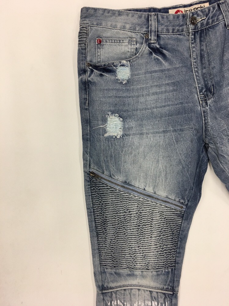 Men Iro-Ochi Hirakata Washed Jeans Size 36X32 Rare 100%AUTHENTIC