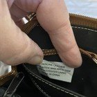 Tignanello Brown Leather Zip Around Wallet With Attached Key Ring — photo 9