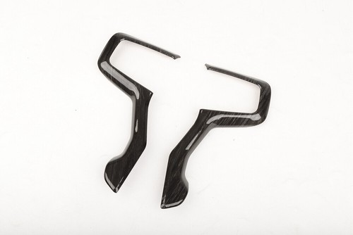 Interior Steering Wheel Cover Trim For Chevrolet Silverado 1500 19-23 Black Wood - Picture 8 of 11