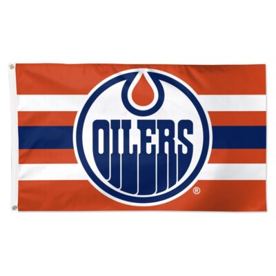 Edmonton Hockey Team Horizontal Memorable Flag 3x5 ft Fan Oilers Wall Banner