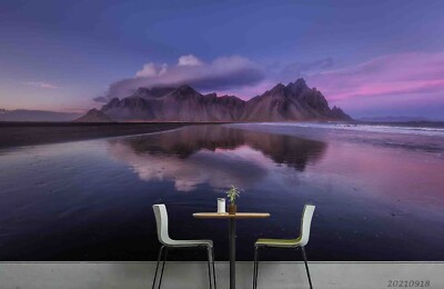 3D Sea Mountain Sky Landscape Wallpaper Wall Murals Removable Wallpaper
