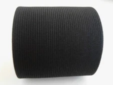 6-Inch Wide Black Heavy Knit High Elasticity Stretch Elastic 2 Yards by Prolasti