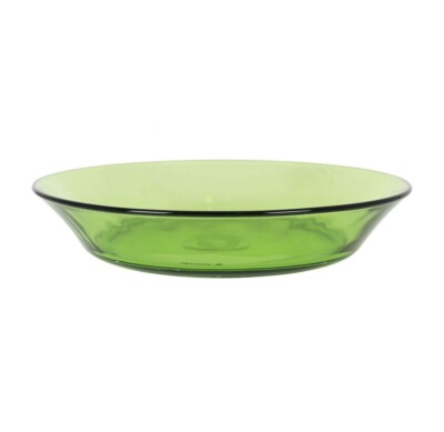 DURALEX LYS Grün Hartglas SUPPE PASTA Schalen Teller 19cm 6er Box