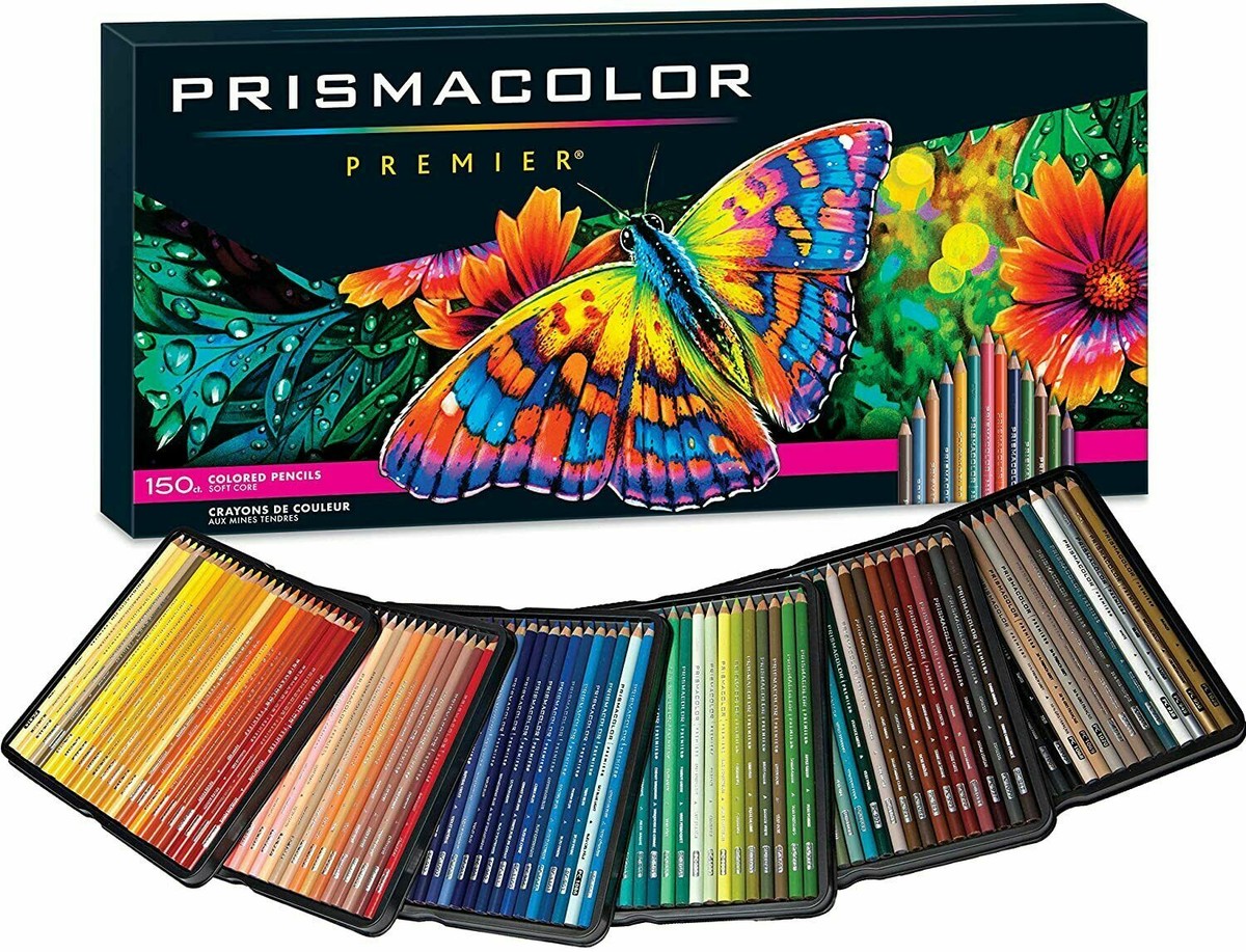 Sanford Prismacolor Premier Colored Pencils, Soft Core, 150 Pack