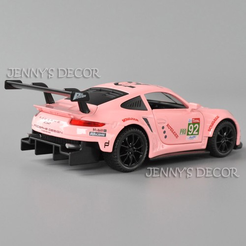 1:32 Scale Porsche 911 RSR DieCast Model Pull Back Toy Car With Sound & Light - Picture 2 of 16