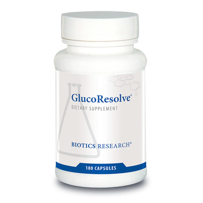 Biotics Research GlucoResolve Dietary Supplement - 180 Capsules Free Shipping