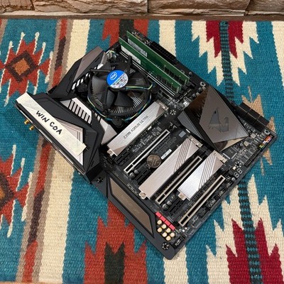 GIGABYTE AORUS Z390 ULTRA Wifi RGB Motherboard Combo! i5-9500 16GB 256GB SSD W11