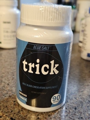 Blue Salt Trick Boost Male Blood Circulation Dietary Supplement 90ct Exp 3/2027