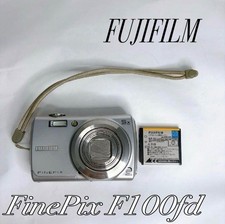 FUJIFILM FinePix F100fd Silver Compact Digital Camera with Battery Strap