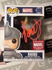 Paul Giamantti Autograph Signed Rhino Funko Pop ACOA Marvel Spider-man