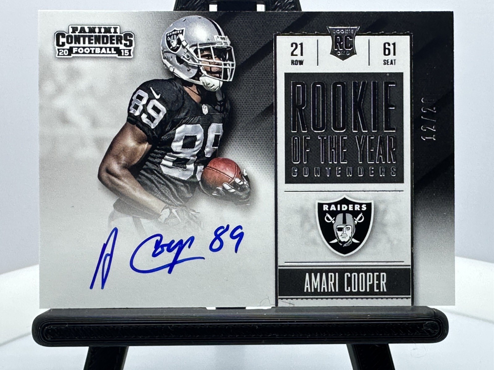 Amari Cooper Panini Contenders Rookie of the Year Contenders Autographs #ROYAC Base
