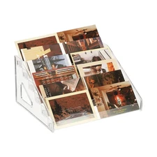 6 Tier Acrylic Card Display Stand for Trading Baseball, Clear