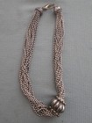 Vintage 16" Metal Necklace With Moveable  Centerpiece 1920s? — photo 1