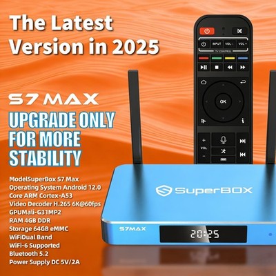 SuperBox S6 Max 24/7 Support Authorized Distributor Same Day Shipping