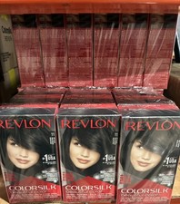 3 Pack Revlon Colorsilk 3D Dye BLACK Hair Color With Keratin Ammonia Free 11