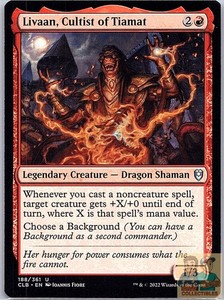Livaan, Cultist of Tiamat 188/361 Uncommon Commander Legends: Battle for Baldur's Gate