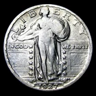 1927-S Standing Liberty Quarter Silver  ---- Nice Details Coin ---- #052U