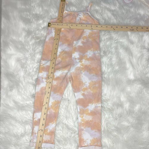 Grayson Mini Girls 4T Jumpsuit Tie Dye Cottagecore Beach Romper Boho Earthy - Picture 4 of 5