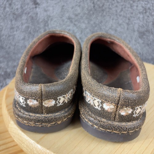Scarpe Kalso Earth zoccoli perlati donna 9,5 pelle marrone minimalista tacco negativo - Foto 4 di 8