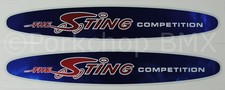 1980-82 Schwinn Sting Competition Comp frame downtube decals PAIR 