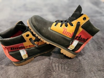 Timberland Youth Boys 6.5'' Waterproof Boots Wheat/Nubuck Size US 7