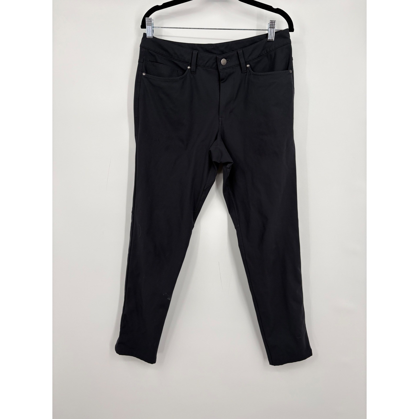 Lululemon ABC Pants Mens Black Slim Fit Technical Trousers Size 31