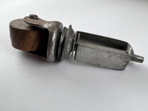NOS Vintage Universale Cuscinetto a Sfera Letto Ruota Lignum Vitae Metallo USA - Foto 7 di 14