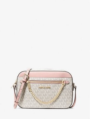 New Michael Kors Jet Set Large Logo Crossbody Bag Orig. Price $398