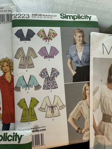 25 Sewing Patterns Plus Size Women’s Fashion Summer Dresses,tops Uncut 18-24+ - Picture 4 of 15