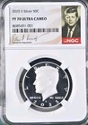 2025 S Silver Kennedy Half Dollar 50C NGC PF70 UCam