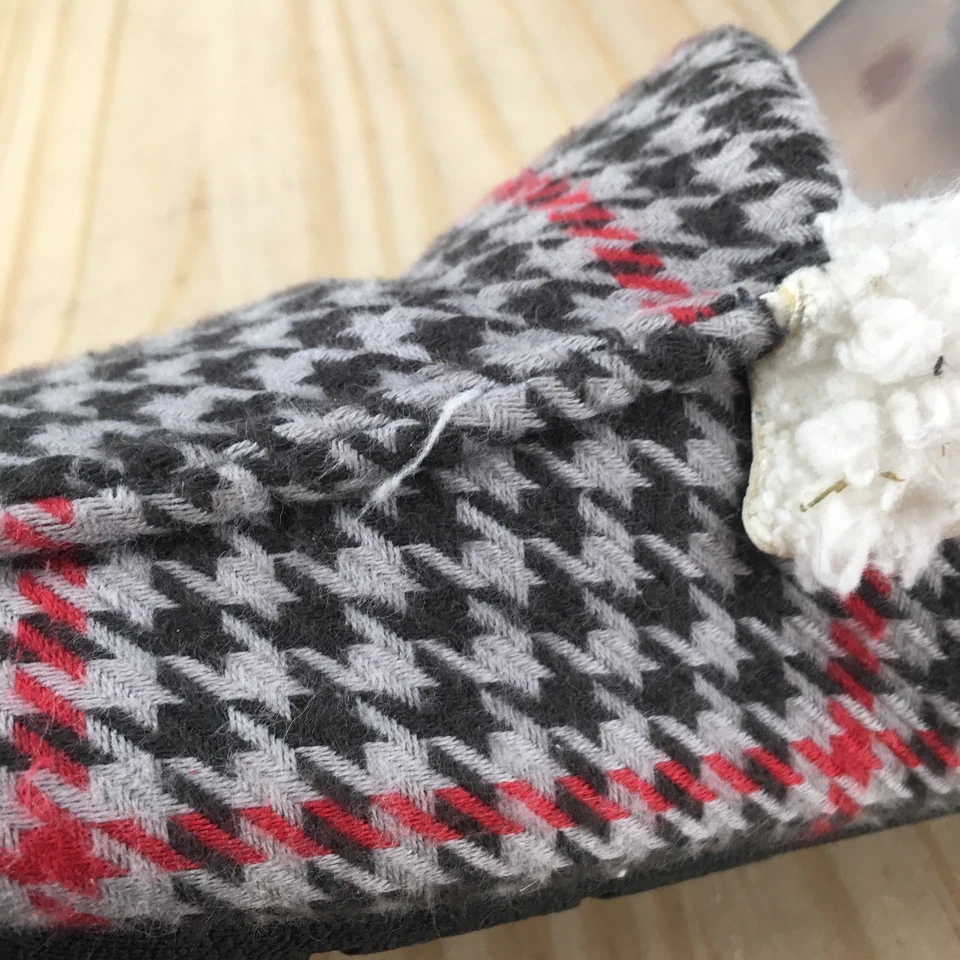 Zapatillas Pottery Barn para mujer M Randall mocasín a cuadros sin cordones multi piel sintética Foto 4 de 4