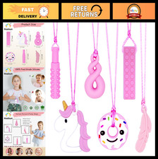 Sensory Chew Necklaces for Kids  Adults - Teething Toys for Autism, ADHD, SPD