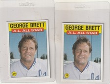 2- 1986  TOPPS   GEORGE BRETT  A/S     NM/MT INV. 1,668