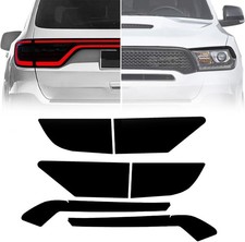 Smoke Headlight Eyelid Taillight Tint Blackout Kit For Dodge Durango 2014-2021