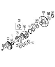Genuine Mopar Crankshaft Reluctor Wheel 68582742aa Genuine Mopar Crankshaft Reluctor Wheel 68582742aa