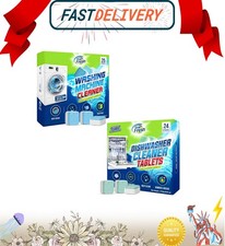 Washing Machine  Dishwasher Cleaner Tablets - 48-Pack Bundle Compatible with