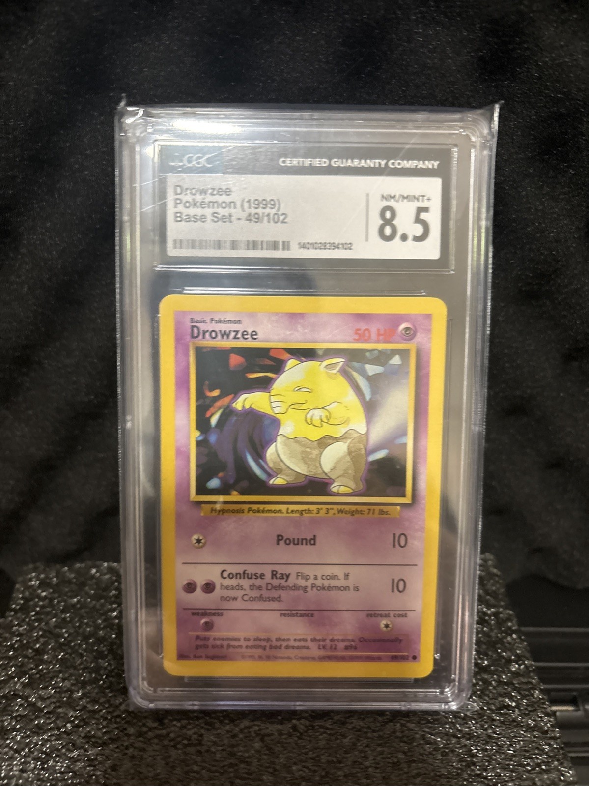 Drowzee 1999 Base Set 49/102 Cgc 8.5