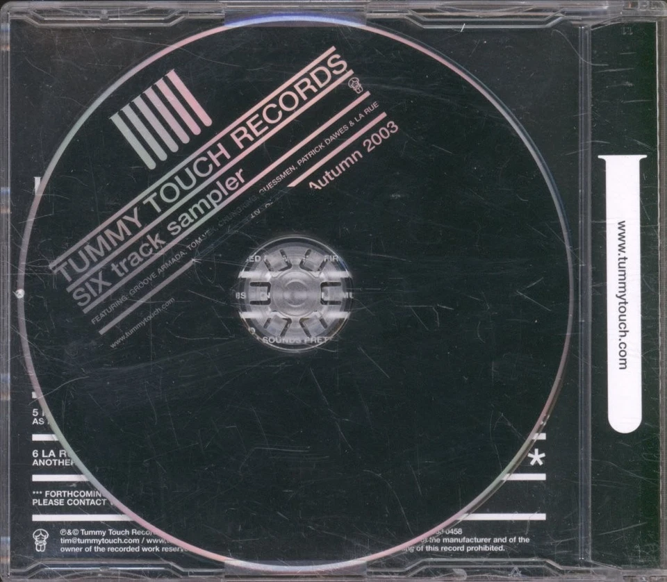 Various Artists Tummy Touch Records Six Track Sampler CD Europa Tummy Touch 2003 - Bild 2 von 2