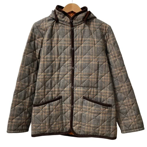LAVENHAM PS Paul Smith Quilted Jacket, Size M, Gray, Brown, Mustard mens USED - product listing photo