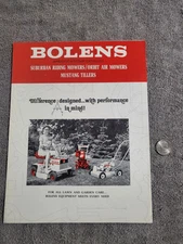 Vintage 1968 Bolens 8724 SUBURBAN 24 RIDING MOWER MOWER MUSTANG TILLER BROCHURE
