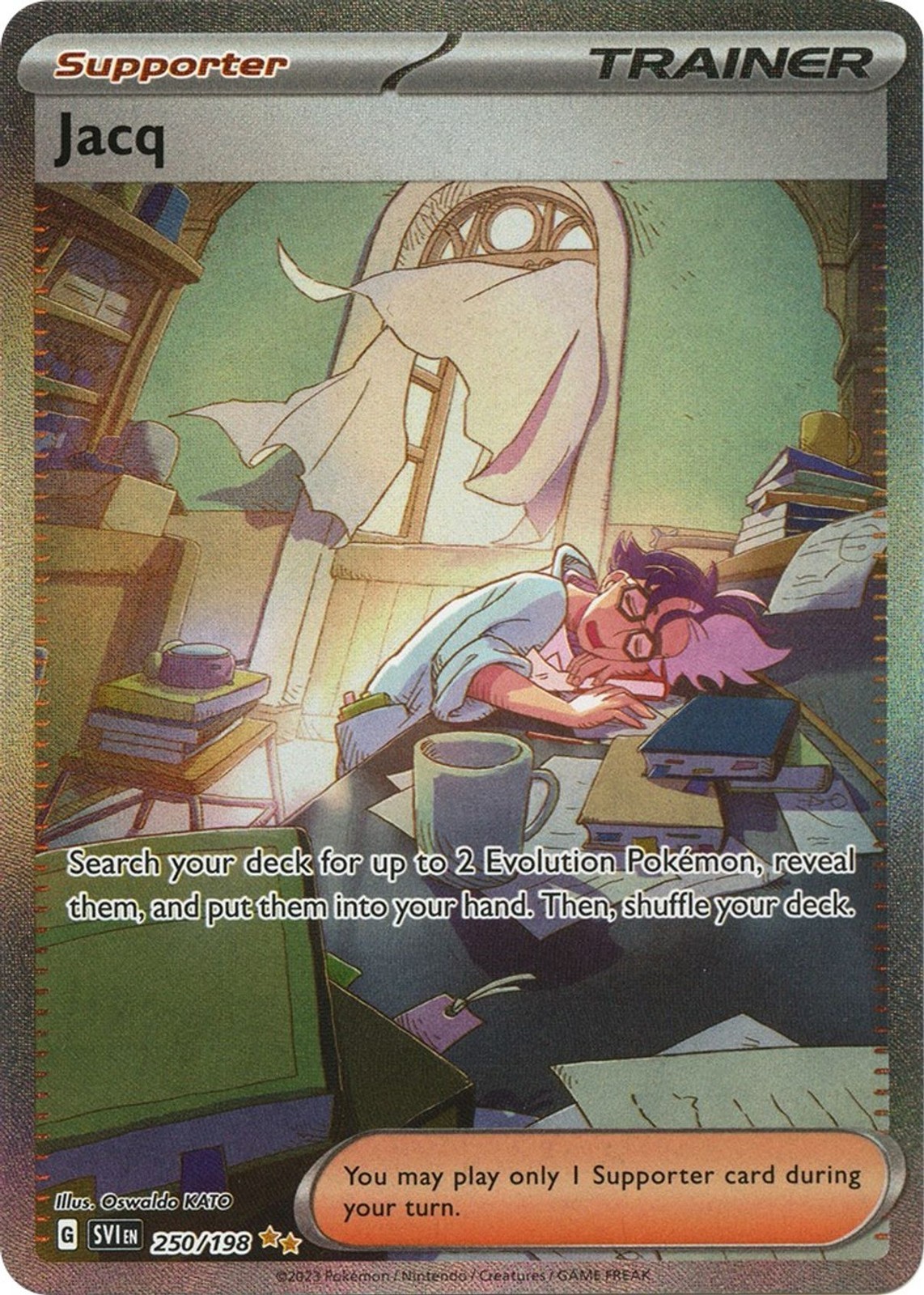 Jacq -  250/198 - Pokemon Scarlet Violet Base Special Illustration Ultra Rare NM