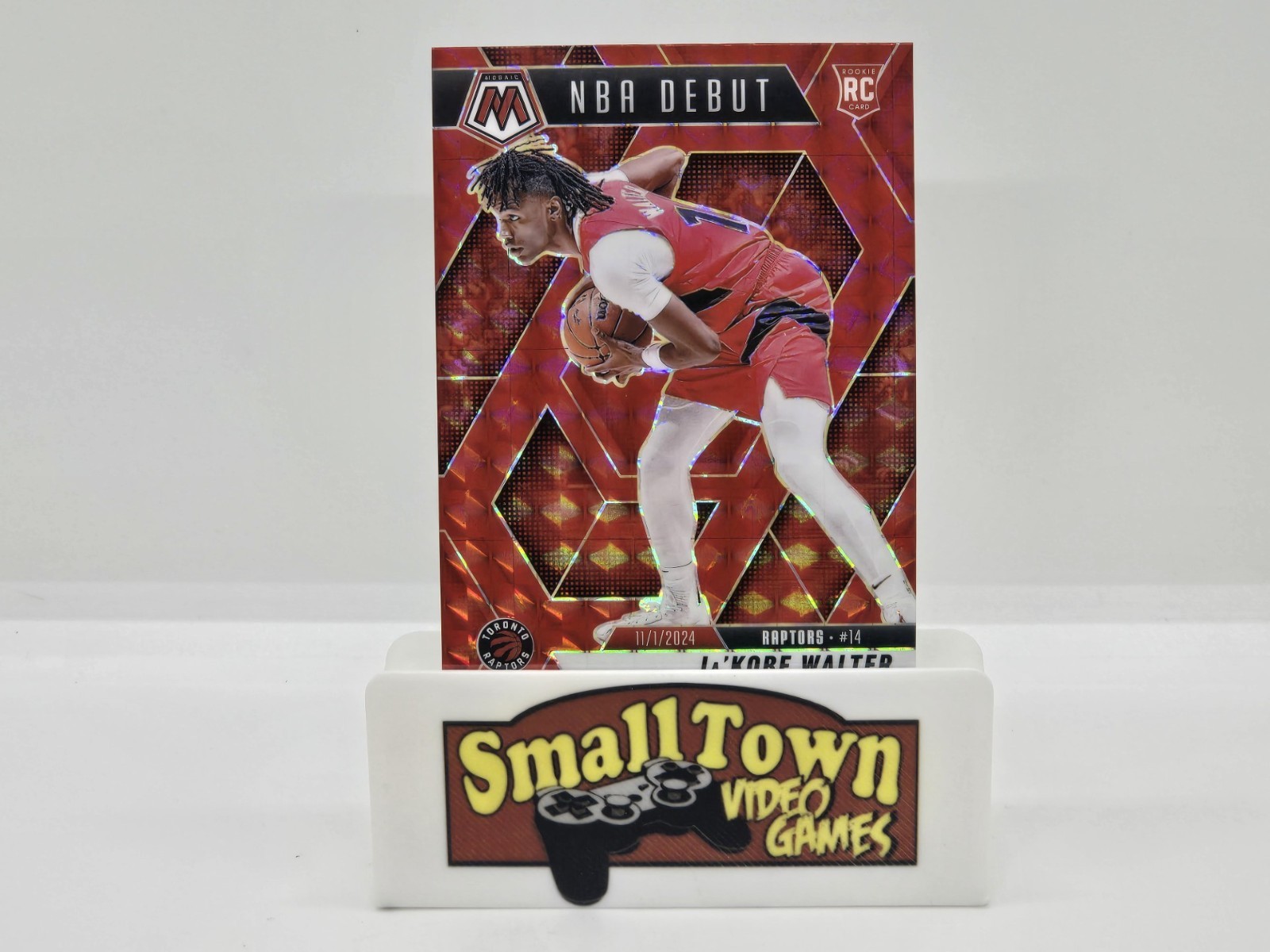 2024 25 Mosaic Football Ja'Kobe Walter Red NBA Debut Rookie Raptors RC