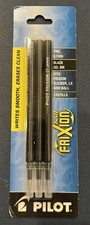 NEW SEALED PILOT FRIXION BALL ERASABLE GEL INK REFILLS FINE 0.7 MM 3 PK BLACK