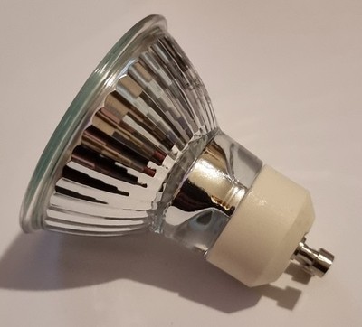 50W GU10 HALOGEN FLUTER GLÜHBIRNE LAMPE 240V GE H5T 340lm 36 GRAD