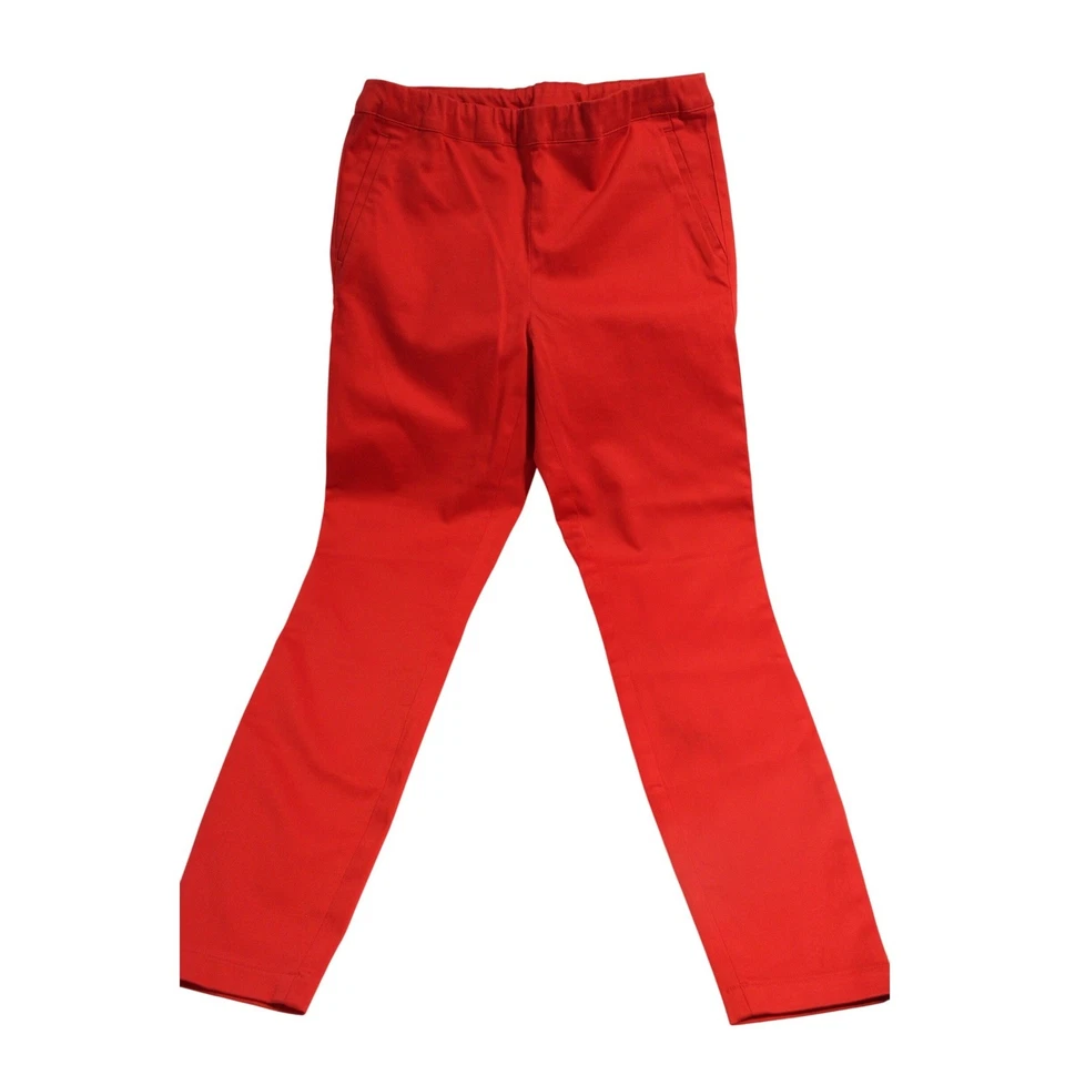 Леггинсы Tommy Hilfiger красные эластичные без застежек расширяемые размер 8 - Изображение 2 из 4