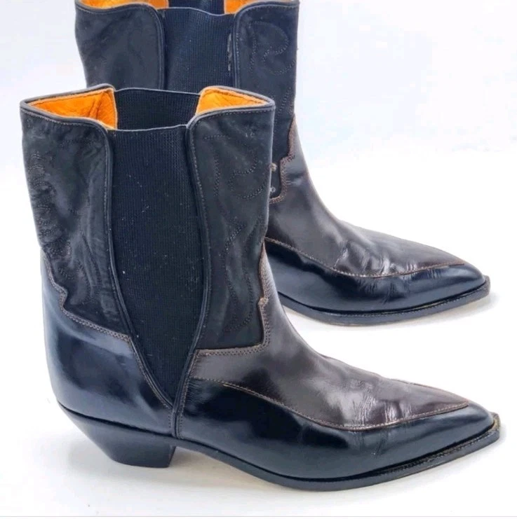 Donald J. Pilner Women’s Brown And Black Western Couture Boots - Image 4 of 4