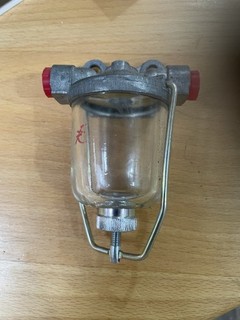 JAGUAR E TYPE FUEL FILTER ASSEMBLY GLASS BOWL TYPE C13681