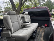 2007-2013 Chevy Silverado Crew Cab Rear Seats Greycloth - Clean